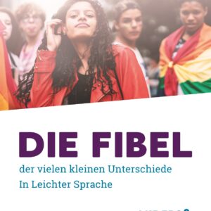 Bild zeigt das Cover von der Fibel in Leichter Sprache